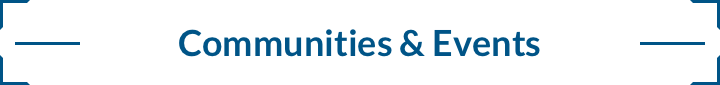Communities & Events subheader graphic